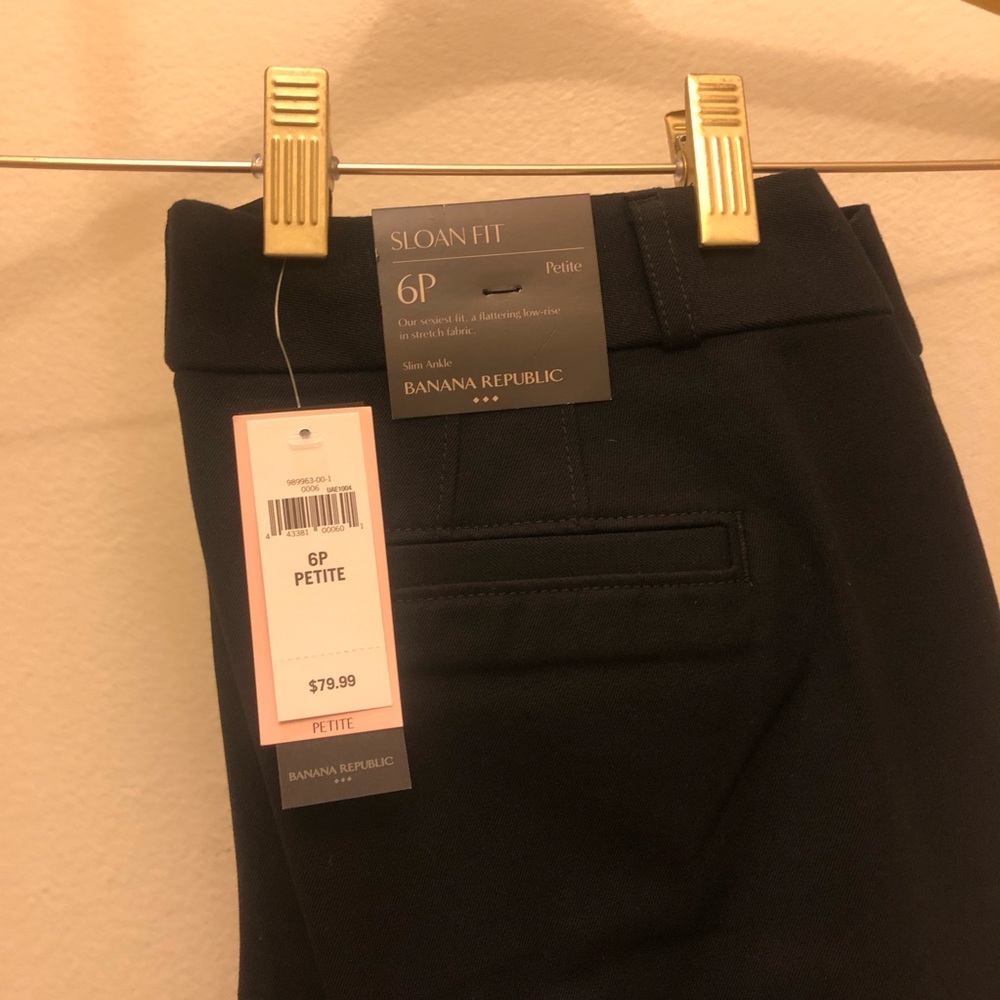 Banana Republic Factory Sloan pant in black, P6